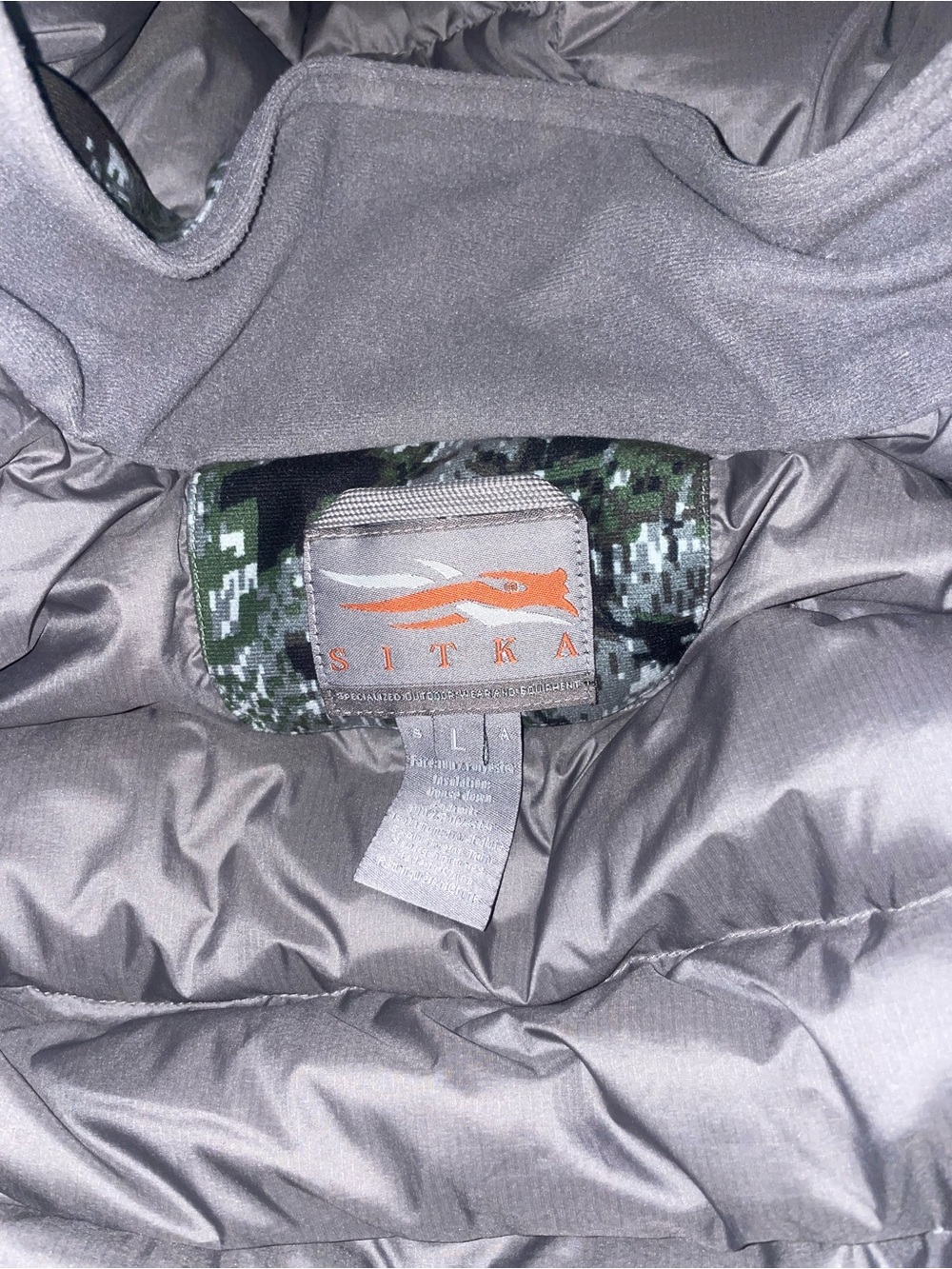 Men's Insulated Hooded Jacket - Camo Digital Print - Picture 3 of 11